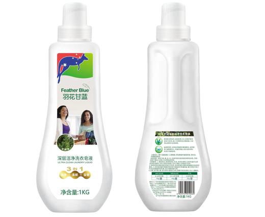 羽花甘蓝茶树深层洁净洗衣皂液1kg-9060 持久留香 柔顺洁净 商品图1