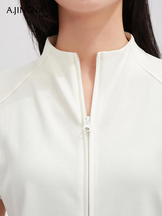 【自在舒适】阿菁娜夏季设计感解构收腰显瘦开衫F30X318009 商品图4