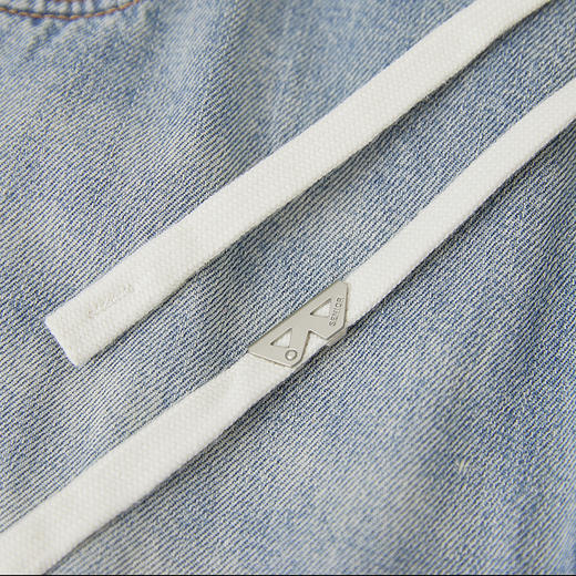 【新品上新】HX 夏季水洗弯刀牛仔长裤宽松Z201520012101 商品图12