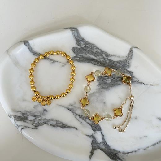 搞💰就要戴金晶晶的招cai手链.贵气值拉满【招cai黄手链/手串】 商品图0