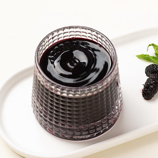 凝时紫露（速冻桑葚果茸） 桑葚汁 鲜果急冻锁鲜+物理压榨 自然香甜 500g*4瓶 商品图7