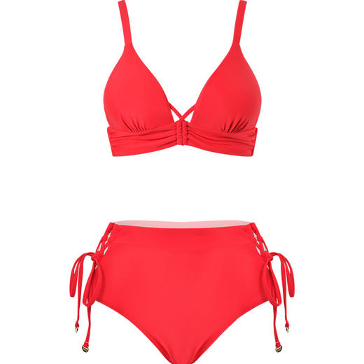 sisia2025新款泳衣女高级感显瘦性感绝美温泉分体泳衣红色比基尼SWB24-08A 商品图10