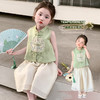 【立领汉服设计，时尚又经典！】女童立领汉服阔腿裤套装 夏季新款时尚小女孩洋气两件套 中小童套装-QQ 商品缩略图2