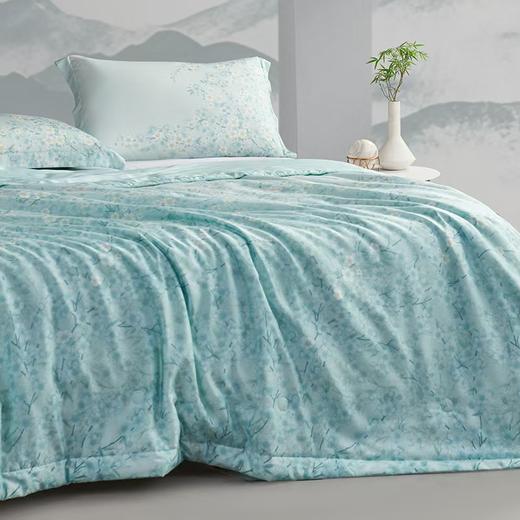 梦洁  天丝印花塔黄夏被：绿樱 商品图3