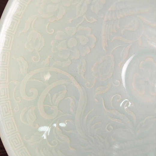 倚云煮泉内模印凤凰斗笠--青色 商品图2