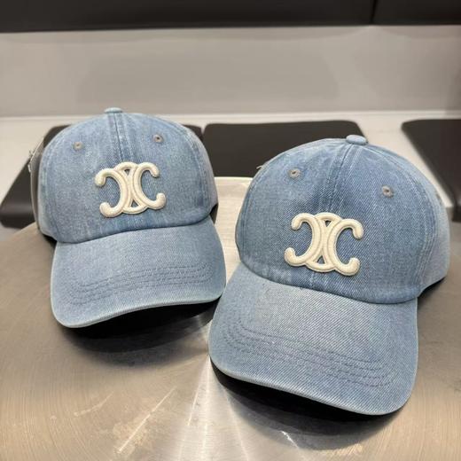 F525 CELINE赛琳经典款水洗牛仔logo刺绣棒球帽 商品图0