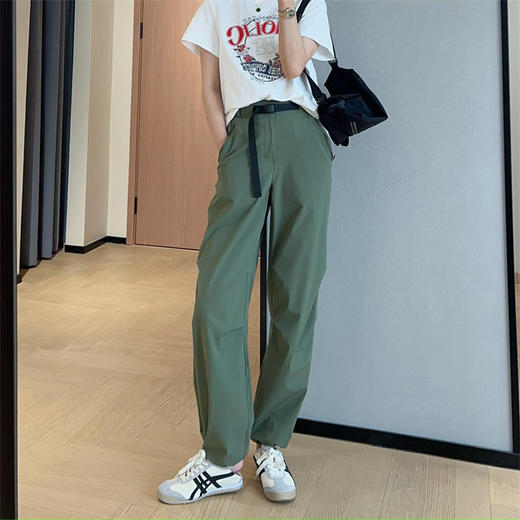 山系机能风凉感垂坠直筒工装裤可束脚薄款降落伞裤2025夏款！ 商品图8