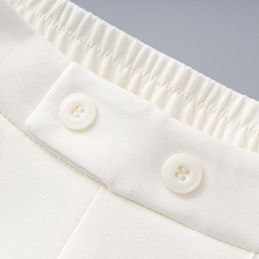 「高货wl」全新升级【铂金会员220/天猫299/差价79】(20120)洛诗琳气质高颜微喇西装裤2025夏季垂坠修身显瘦通勤长裤 商品图2