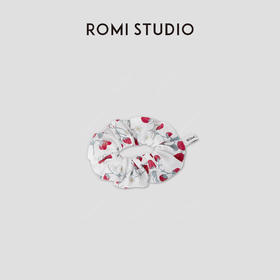 ROMI STUDIO“法式复古”竹节棉手绘草莓印花复古发圈 RWCRPY3663(现货）