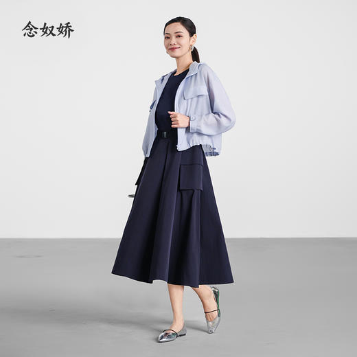 【商场同款】CND5589“藏蓝色连衣裙” 灵动休闲感 显腰身 商品图4