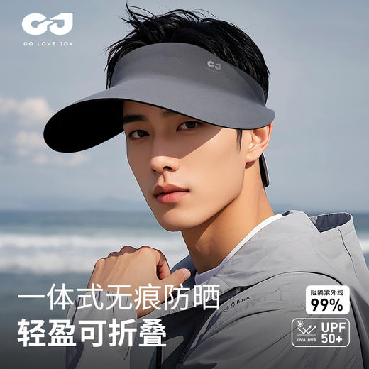 【百搭好戴，UPF50+】【成人款+儿童款】防晒帽夏季户外遮阳帽空顶可卷防晒帽防紫外线透气男女童成人太阳帽100% 商品图3