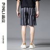 PINLI品立2025春夏新款男士渐变条纹直筒短裤潮牌休闲宽松五分裤B252117018 商品缩略图2