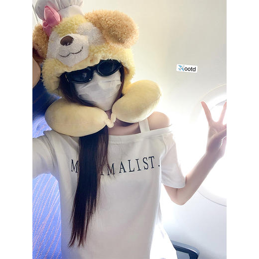 <曾小咸推荐>4.12现货秒杀 ！微信超特价！字母印花斜肩露肩短袖 日常89.99 立减40 秒杀49.99！！蓝色牛仔短裤 秒杀79.99！！ 商品图1