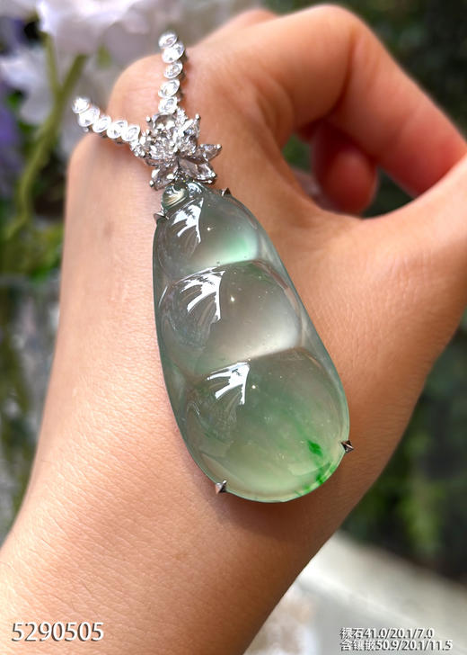 飘翠福豆吊坠【5290505】具体价格微信咨询 商品图0