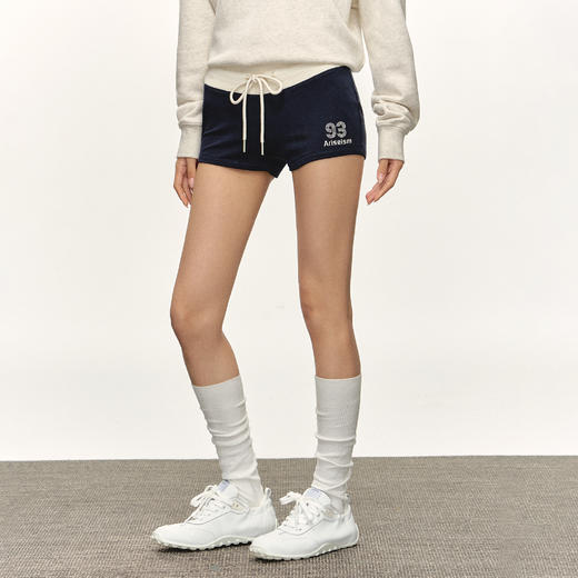 Ariseism 美式辣妹拼色外穿舒适运动短裤女夏季新款低腰休闲热裤 商品图3