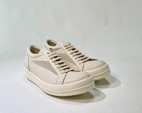 中性款低帮皮面休闲鞋