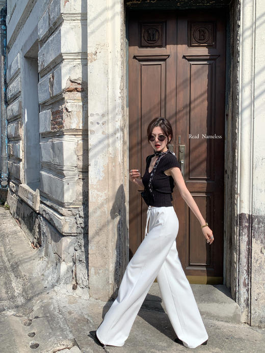 Read Nameless /果冻系列 白色抽绳裤 2025/6/5 商品图0