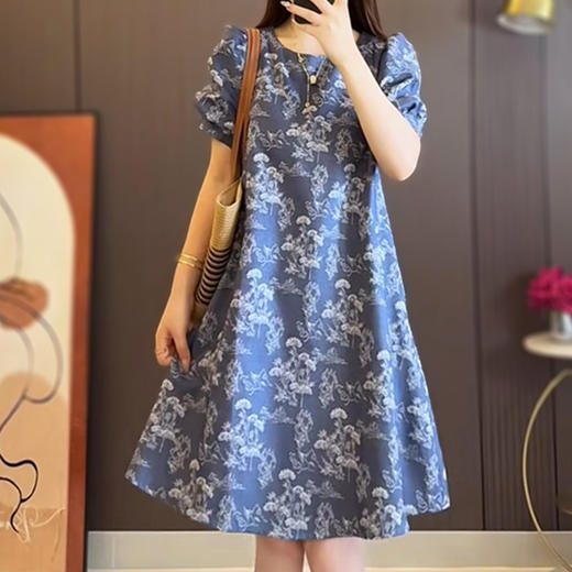 裁缝学苑AQ477圆领短袖连衣裙纸样女装中长款裙子样板图纸版型 商品图2