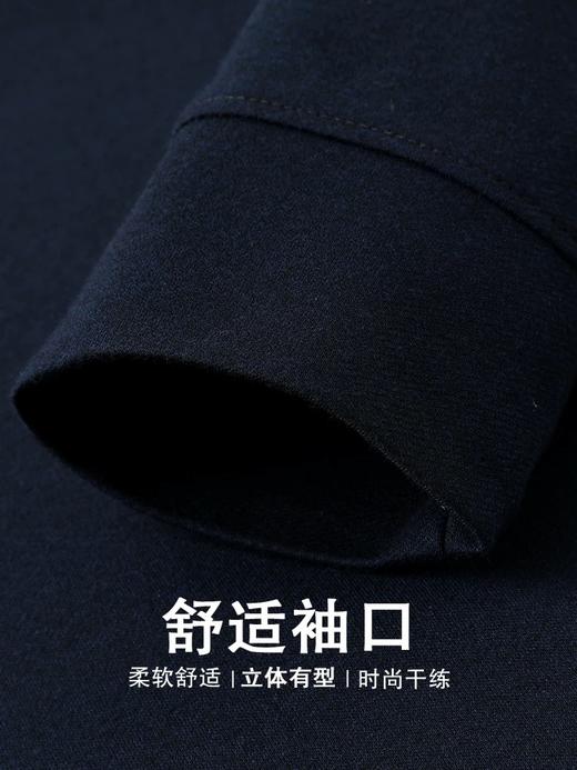 【YW】无忧购“爸气来袭”简约休闲百搭长袖宽松条纹polo衫682（截单后3-5天发货) 商品图5