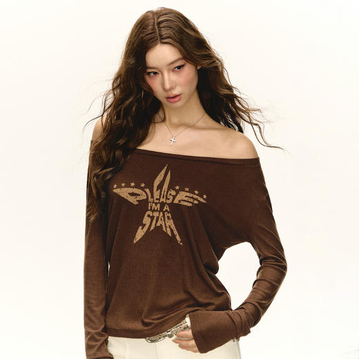 Ariseism  美式复古修身长袖t恤女2025春季新款上衣 商品图0