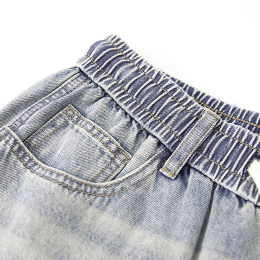 【断码清仓】HX 夏季水洗直筒牛仔长裤宽松C201520051101 商品图3