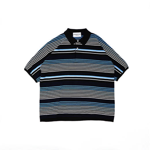 NOMA Gradation Stripe Polo 多层次条纹短袖POLO衫 商品图0
