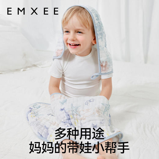 【洗浴用品】嫚熙口水巾婴儿宝宝拍嗝巾儿童洗脸毛巾纱布毛巾新生婴儿防吐奶垫 商品图3