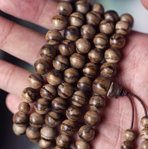 【青山精选】8mm108颗 虎斑纹 马泥涝手串  32.1g c0013 商品图2