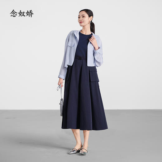 【商场同款】CND5589“藏蓝色连衣裙” 灵动休闲感 显腰身 商品图3