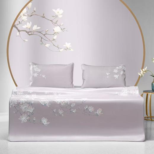 梦洁 00316 彩绘头层水牛皮三件套：玉兰（灰）【180*200】 商品图0