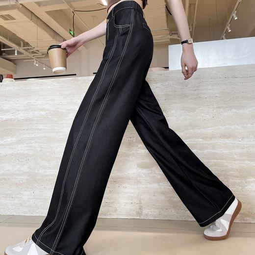 卷卷紫直筒牛仔裤，丝滑柔软不挑腿型，显瘦时尚精致 商品图7