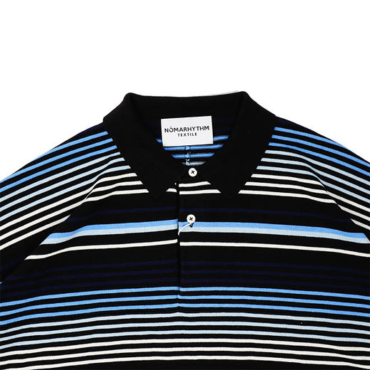 NOMA Gradation Stripe Polo 多层次条纹短袖POLO衫 商品图1