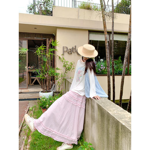 【189元任选2件】最后一波现货！粉色格子半身裙 商品图4