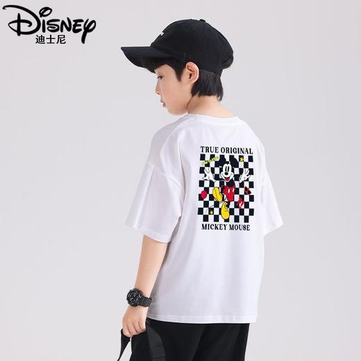 迪士尼男童短袖T恤纯棉儿童上衣半袖2025新款男大童体恤夏季薄款 商品图2