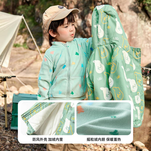 【清仓】嘟嘟家宝宝一衣三穿外套套装儿童衣服男童加绒大衣两件套女童上衣 商品图3