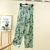 丁摩 睡裤女春秋季薄款棉绸家居服长裤柔软甜美可外穿夏季大码睡裤阔腿5ZF-2532 商品缩略图5