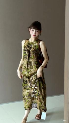 抽象风——香云纱连衣裙