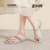 ZHR则则蝴蝶水钻夹趾凉鞋女鞋2025夏季新款时髦简约百搭平底拖鞋 商品缩略图2