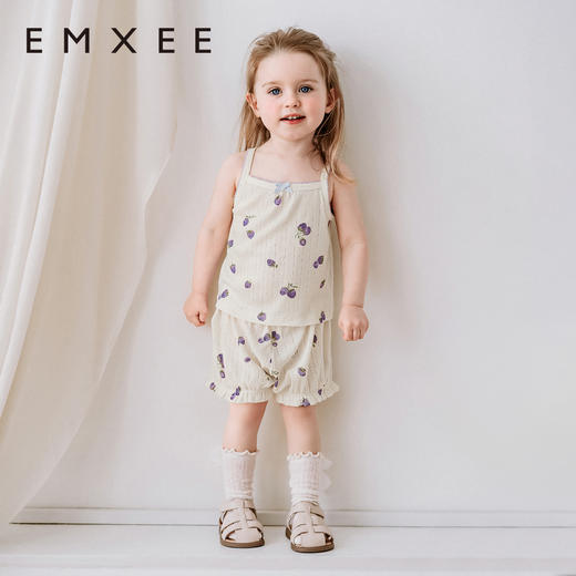 【宝宝服饰】嫚熙童装莫代尔背心吊带儿童短裤女宝套装女童薄款婴儿无袖T恤夏 商品图1