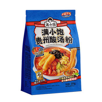满小饱 贵州酸汤粉351g 贵州毛辣果酸汤风味米线方便速食夜宵 /粮油调味 /方便食品 /特色米粉/米线 商品图3