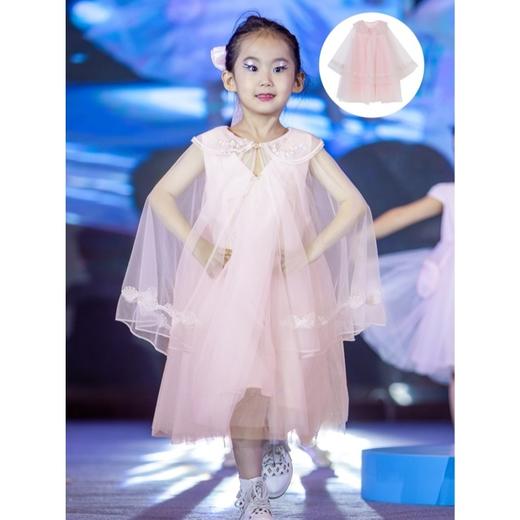 【商场同款】迪士尼在逃公主花漾时光短袖浅粉短袖连衣裙XD2DQ023 商品图0