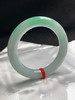 620124，55圈口，糯化飘绿圆条福镯，淡底色飘一抹绿，底子水润细腻 商品缩略图1
