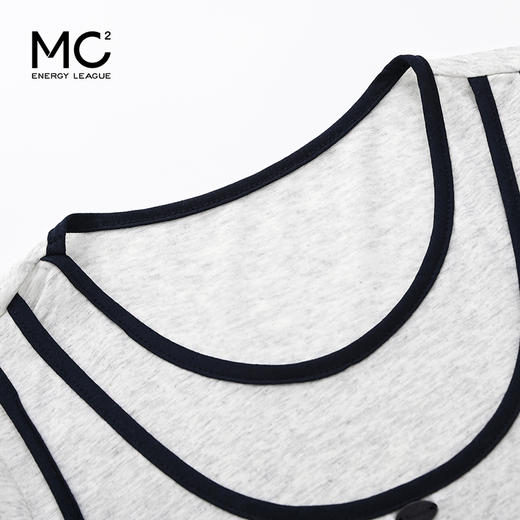 女装假两件上衣配织带半裙套装-66122S5223005 商品图1