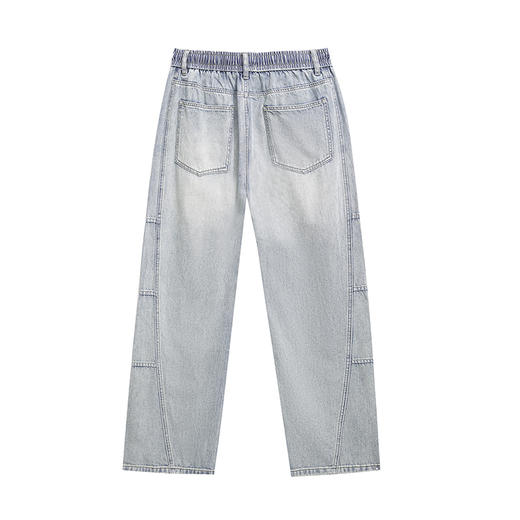 【断码清仓】HX 夏季水洗直筒牛仔长裤宽松C201520051101 商品图1