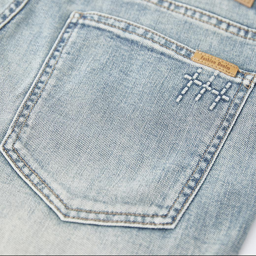 【新品上新】HX 夏季水洗牛仔九分裤合体S210520039101 商品图9