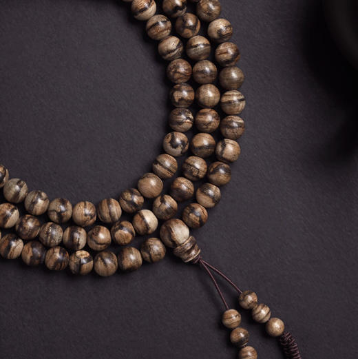 【青山精选】8mm108颗 虎斑纹 马泥涝手串  32.1g c0013 商品图5