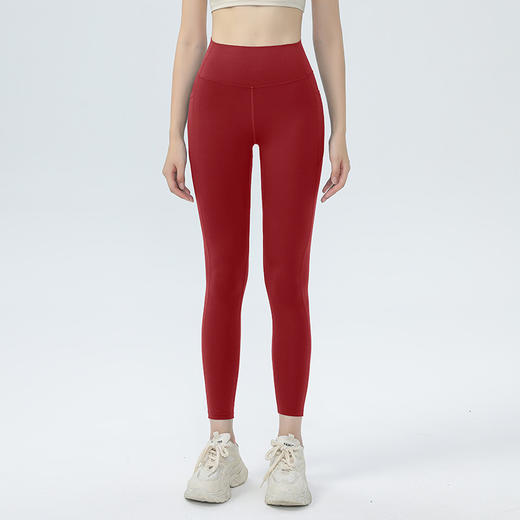 【147元任选3件】跃牌【蚂蚁运动】系列 裸感无痕瑜伽裤高腰提臀紧身速干健身裤DBK3562（活动产品，收货7天内支持退换） 商品图4