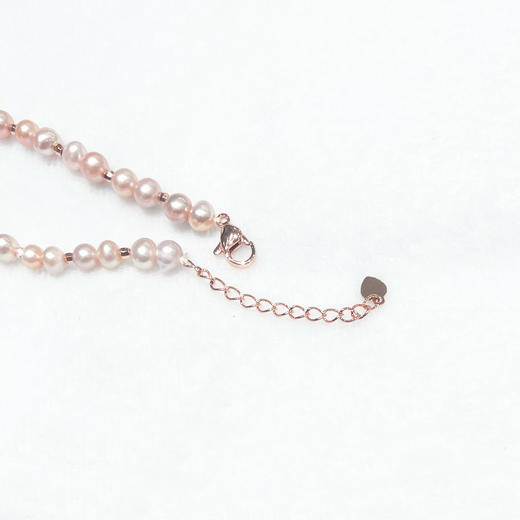 珍珠手链-粉珠【4.8-5.6mm】编号300013 商品图1