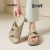 ZHR则则勃肯拖厚底拖鞋2025夏季新款外穿平底拖鞋复古半拖沙滩鞋 商品缩略图8
