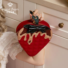 【积分兑换，60天内发货】莓心巧巧草莓包 红咖 古典玩偶 Lolita